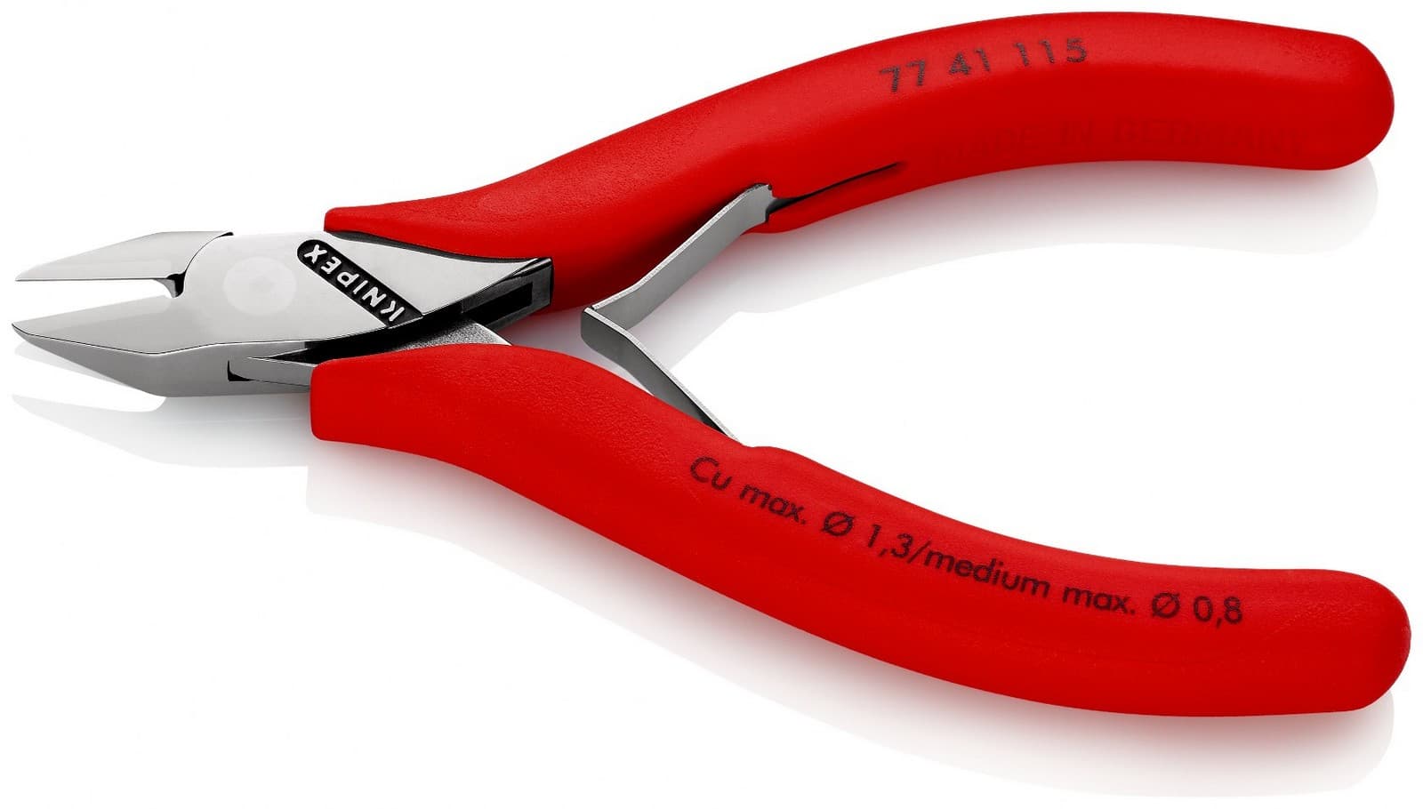 Knipex kose sečice za elektroniku 115mm 77 41 115 - slika 3