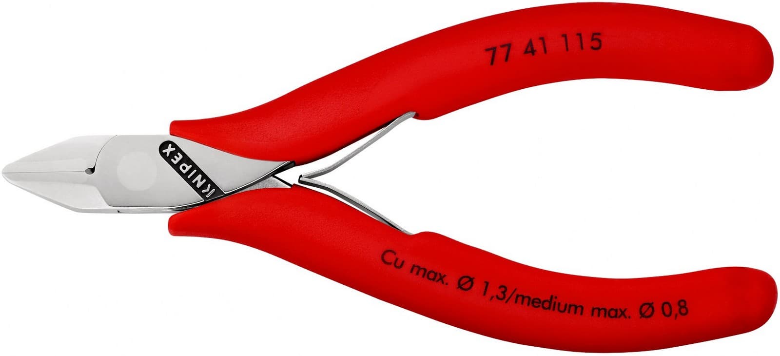Knipex kose sečice za elektroniku 115mm 77 41 115 - slika 4