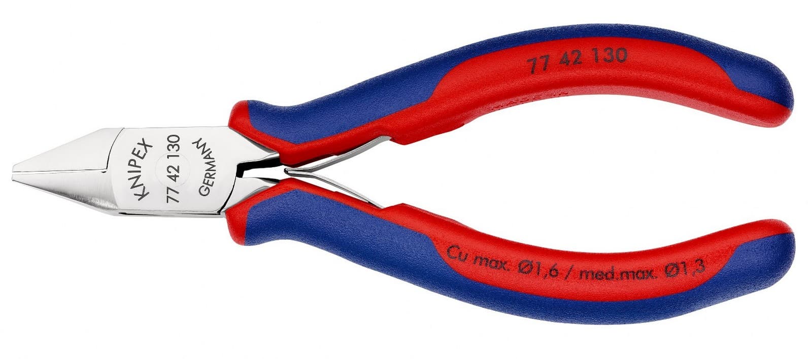Knipex kose sečice za elektroniku 130mm 77 42 130 - slika 3