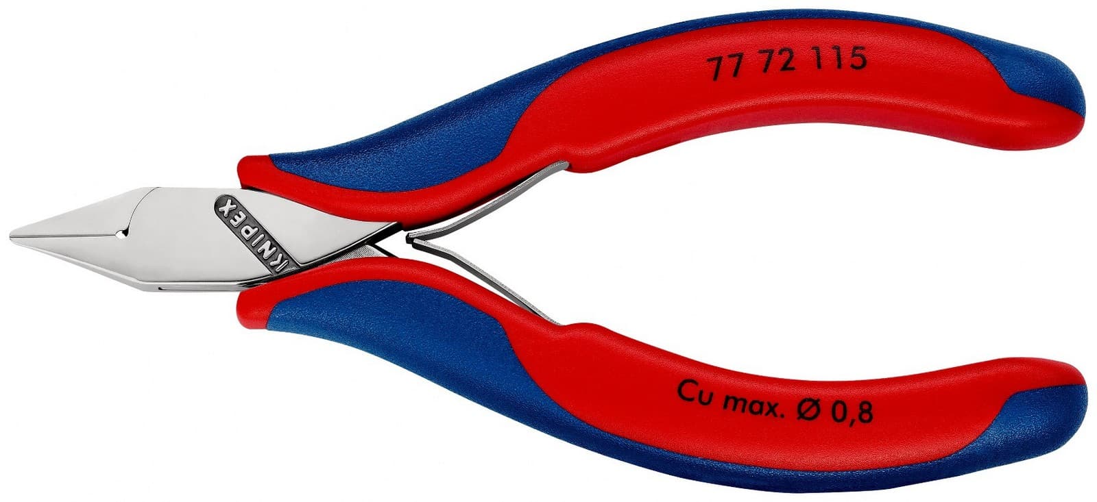 Knipex kose sečice za elektroniku 115mm 77 72 115 - slika 3