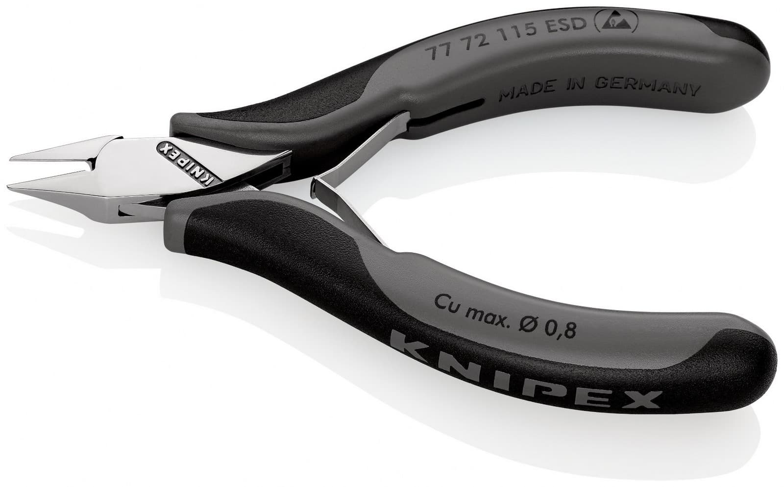 Knipex kose sečice za elektroniku ESD 115mm 77 72 115 ESD - slika 2