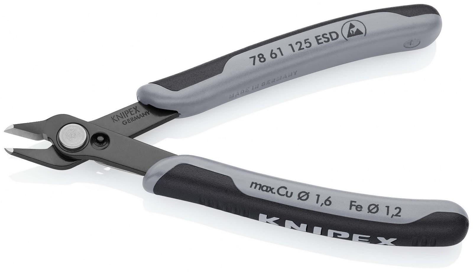 Knipex Super Knips® sečice elektroničarske ESD 125mm 78 61 125 ESD - slika 4