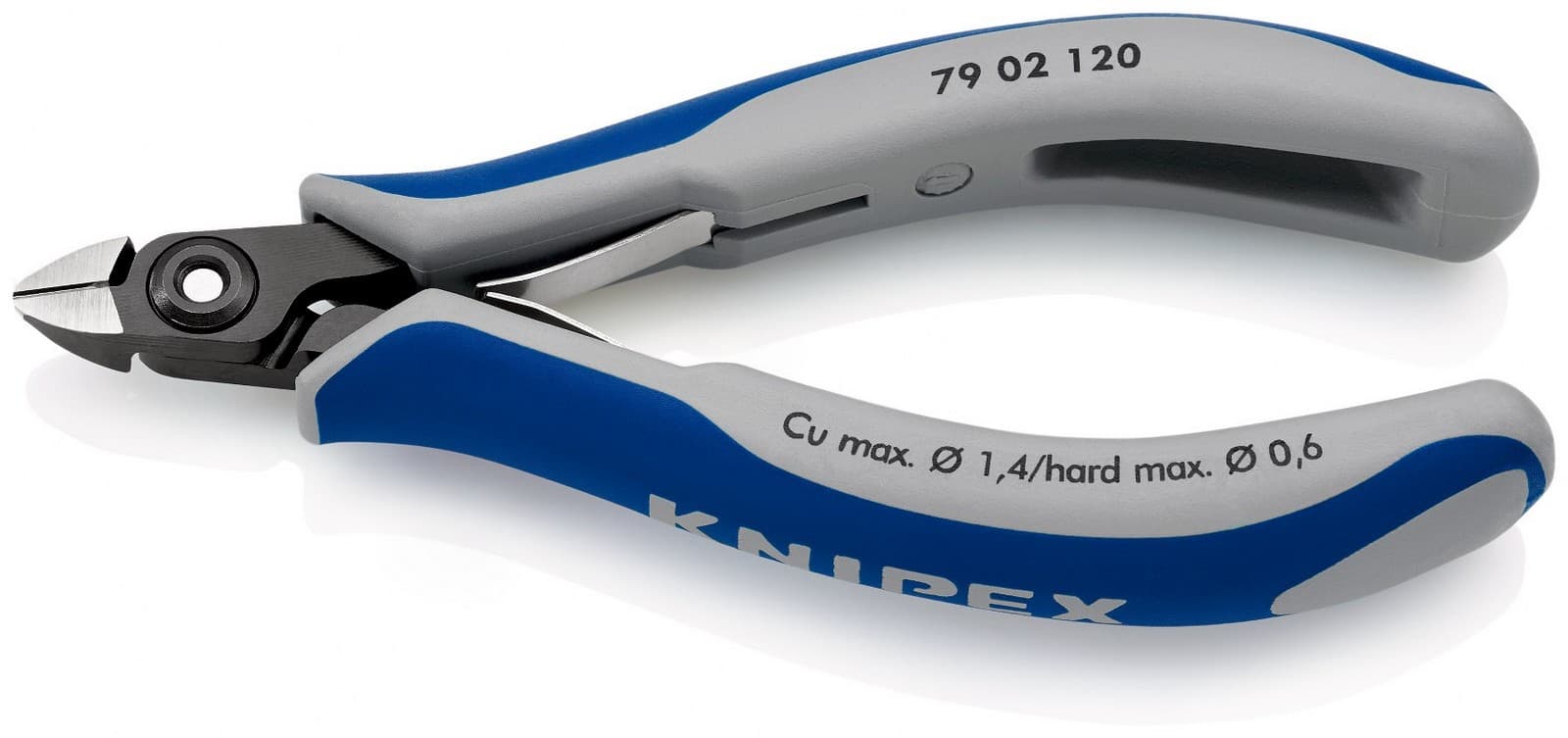 Knipex precizne kose sečice za elektroniku 120mm 79 02 120 - slika 2