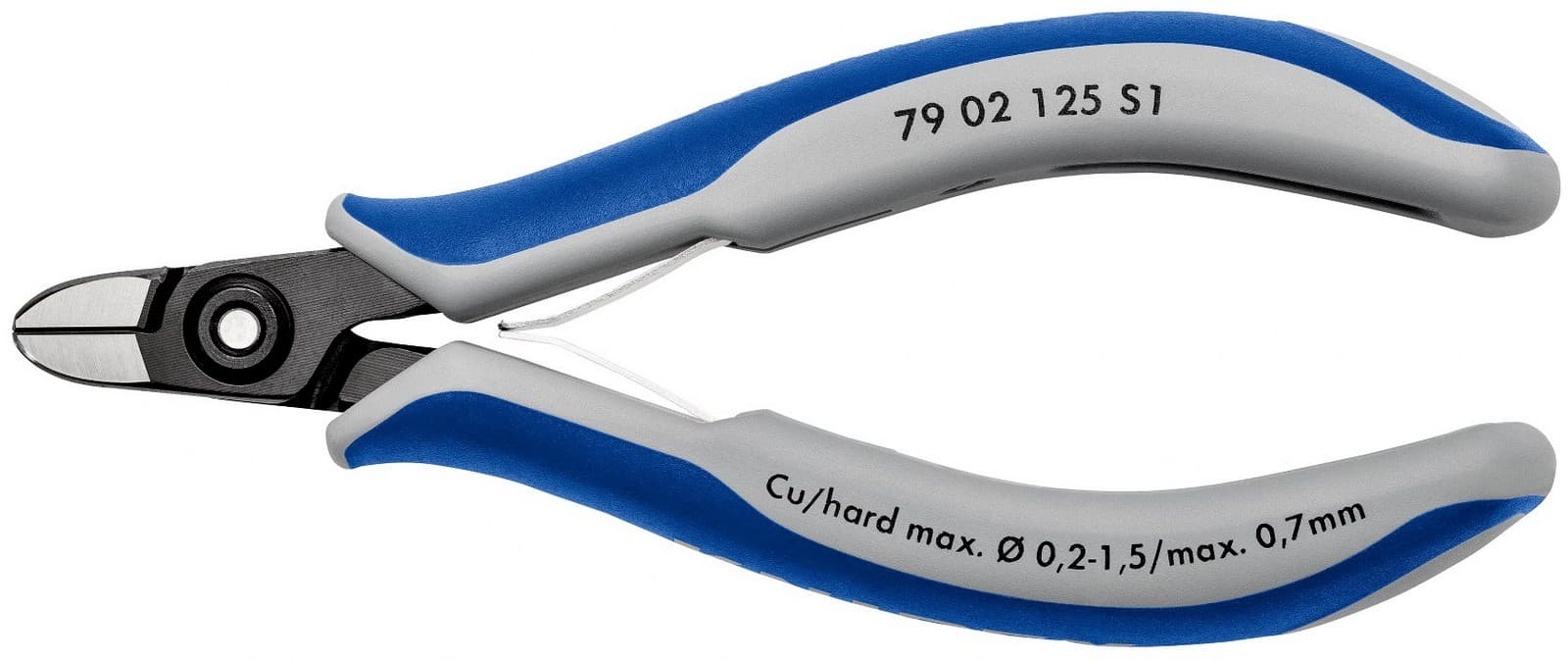 Knipex precizne kose sečice za elektroniku 125mm 79 02 125 S1 - slika 3