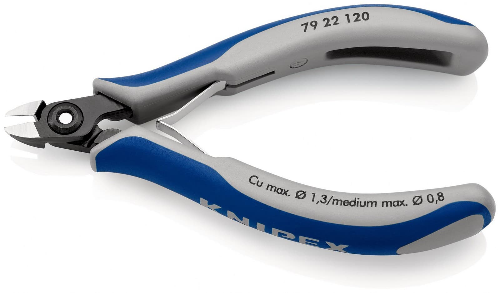 Knipex precizne kose sečice za elektroniku 120mm 79 22 120 - slika 3