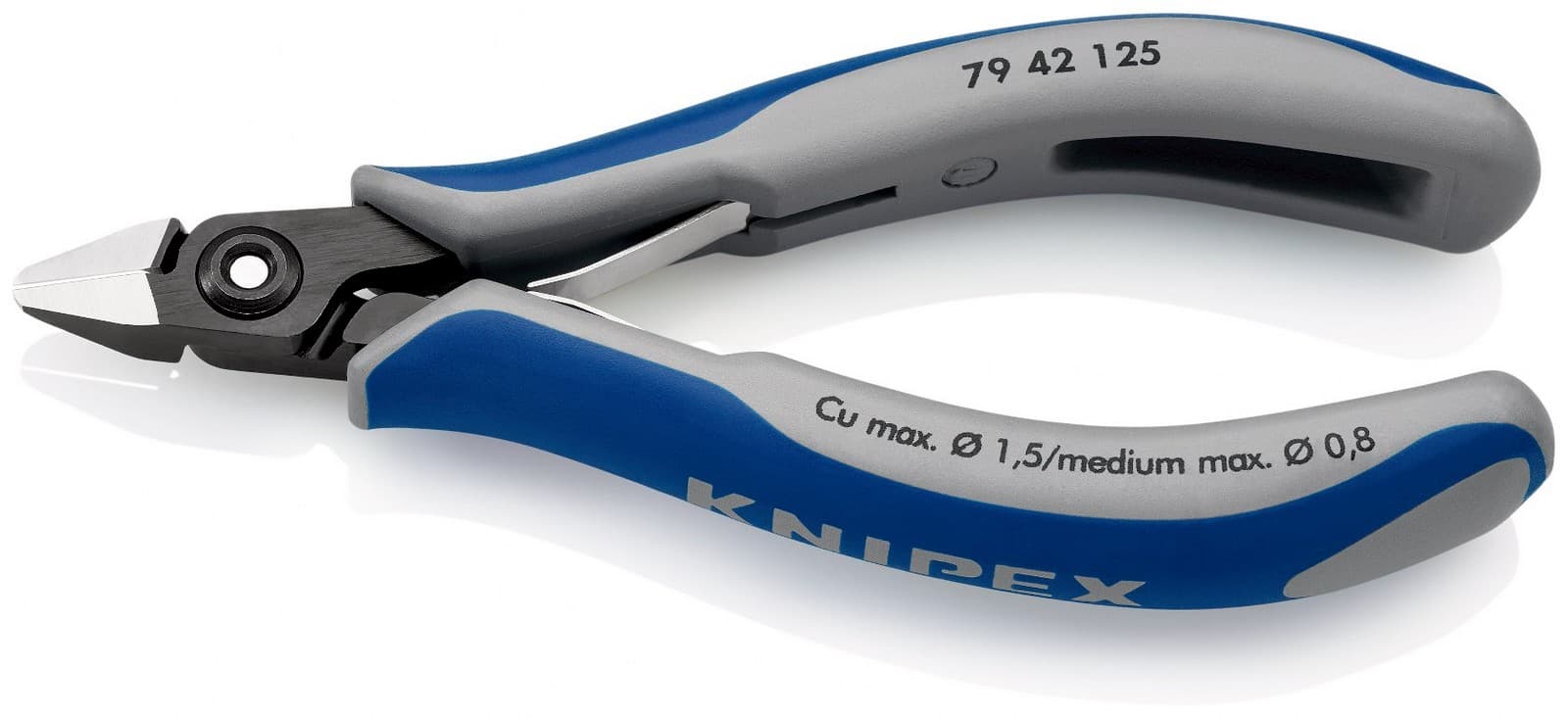 Knipex precizne kose sečice za elektroniku 125mm 79 42 125 - slika 2