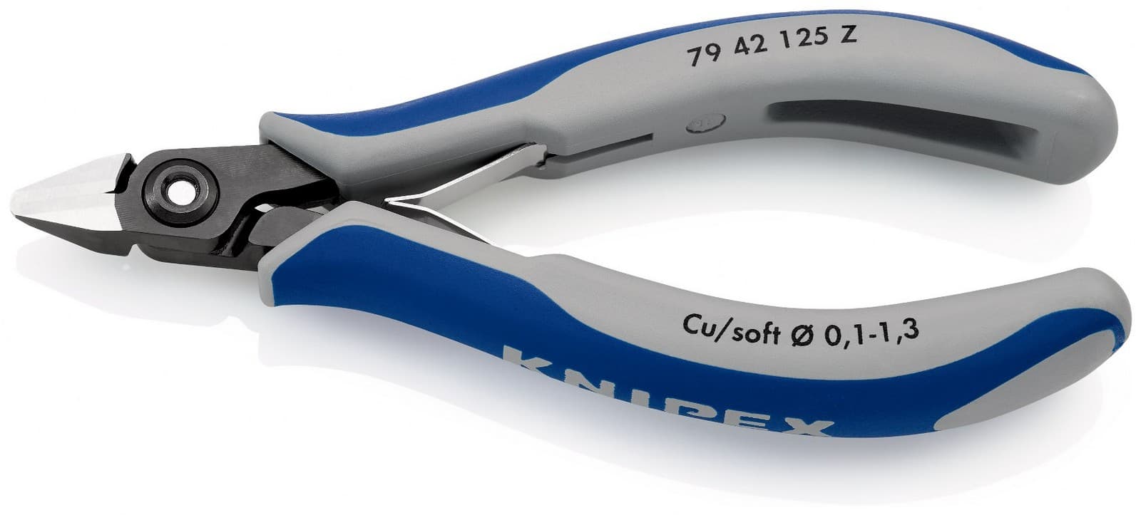 Knipex precizne kose sečice za elektroniku 125mm 79 42 125 Z - slika 2