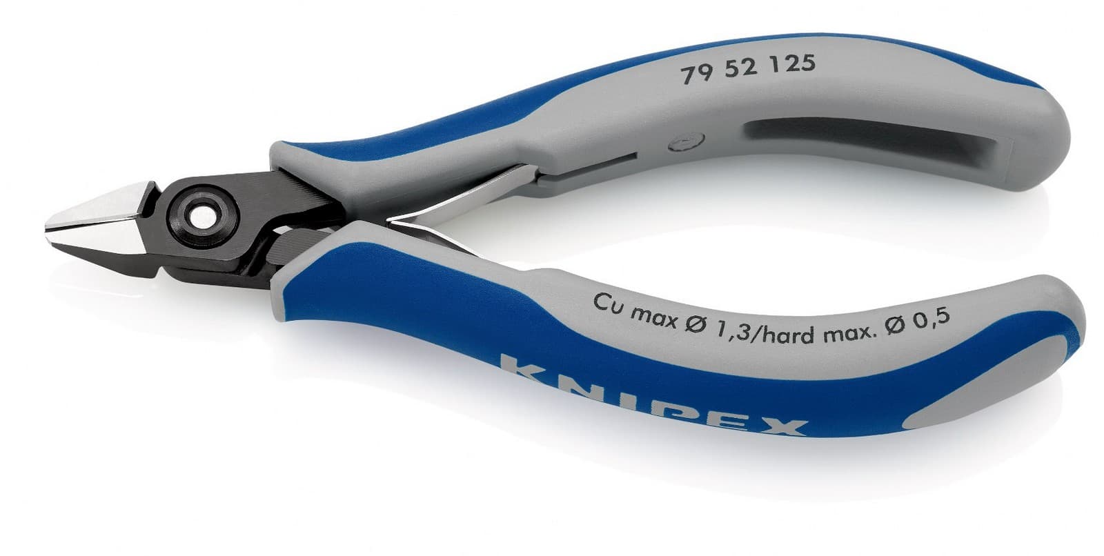 Knipex precizne kose sečice za elektroniku sa stezaljkom 125mm 79 52 125 - slika 2