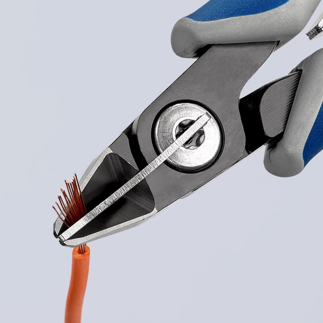 Knipex precizne kose sečice za elektroniku sa stezaljkom 125mm 79 52 125 - slika 5