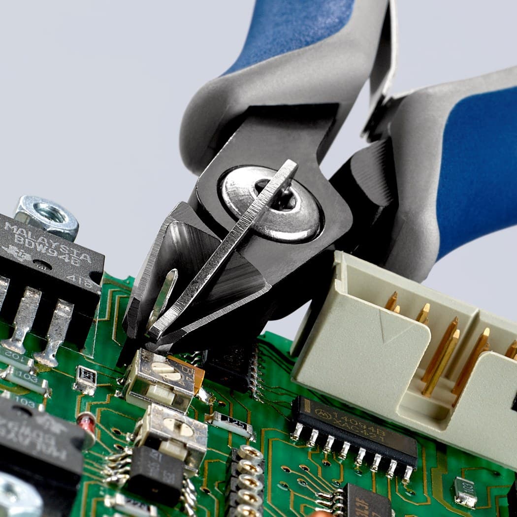 Knipex precizne kose sečice za elektroniku sa stezaljkom 125mm 79 52 125 - slika 7