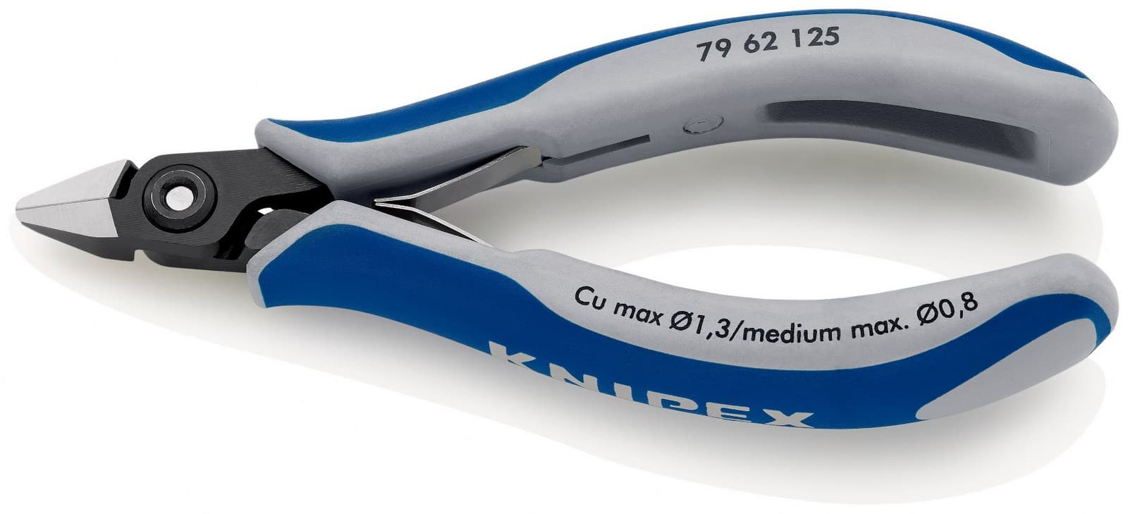 Knipex precizne kose sečice za elektroniku sa stezaljkom 125mm 79 62 125 - slika 2