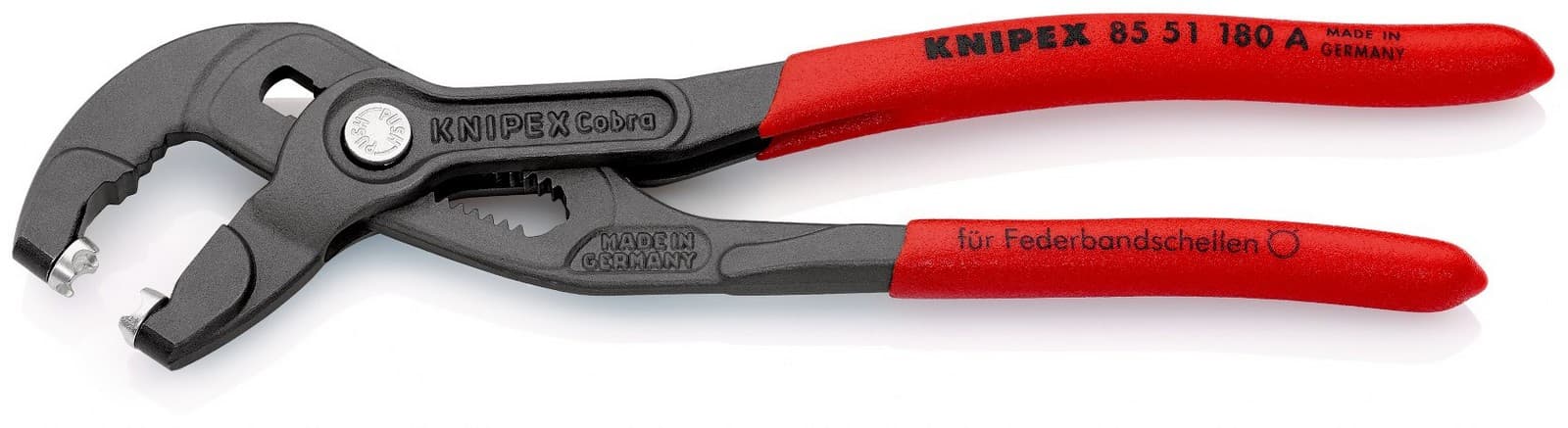 Knipex 85 51 180 A SB klešta za opružne stezaljke 180 mm  - slika 2