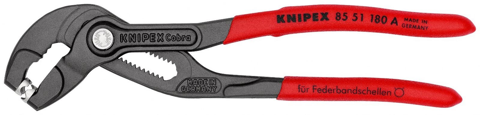 Knipex 85 51 180 A SB klešta za opružne stezaljke 180 mm  - slika 3
