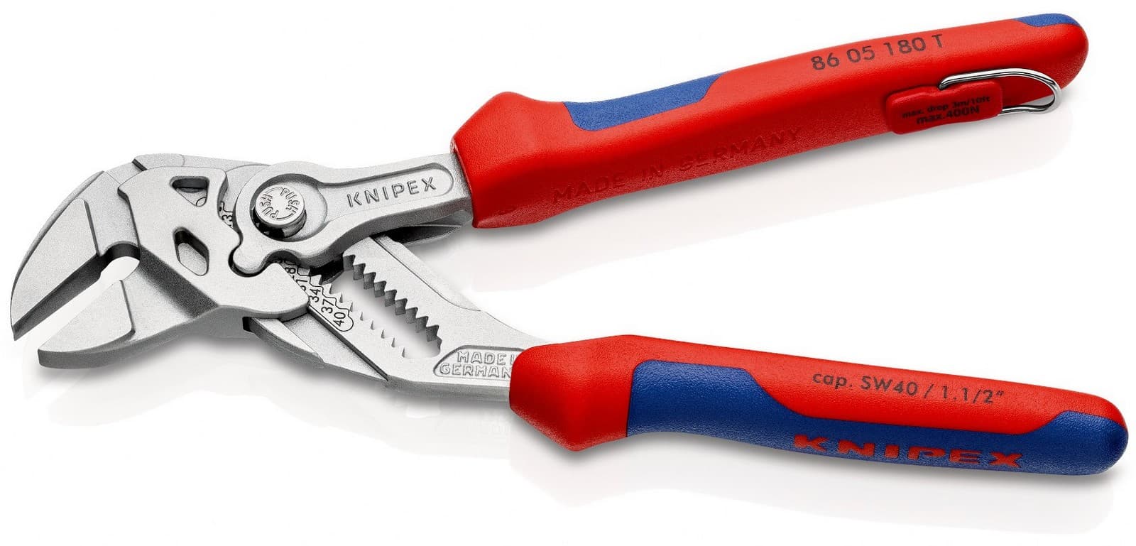 Knipex klešta ključ 180mm sa mogućnošću kačenja 86 05 180 T - slika 4