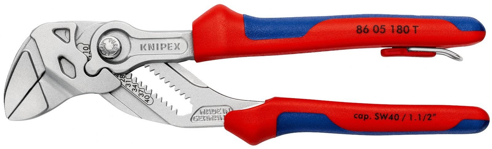 Knipex klešta ključ 180mm sa mogućnošću kačenja 86 05 180 T - slika 5