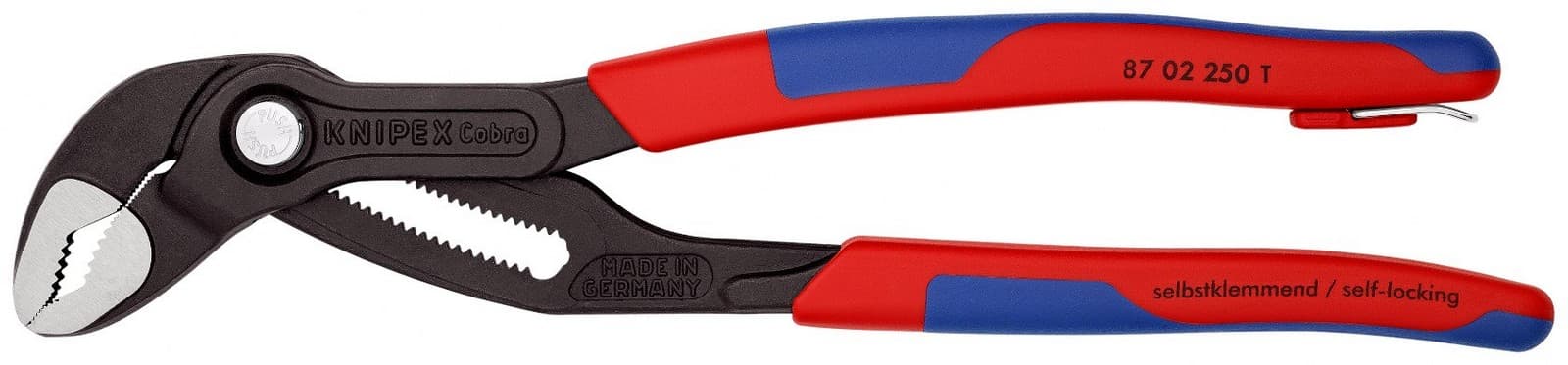 Knipex papagaj - cevna klešta Cobra® 2 sa mogućnošću kačenja 87 02 250 T - slika 11