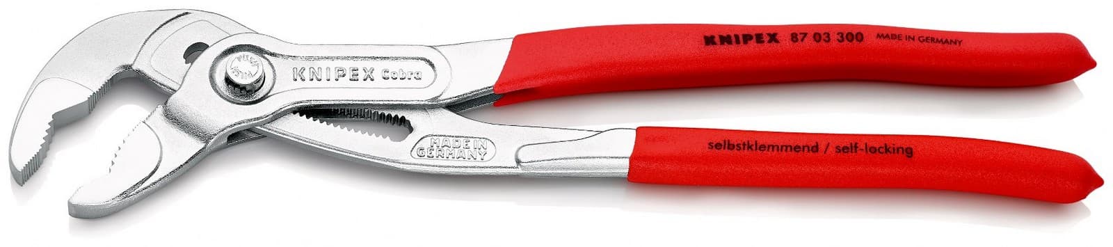 Knipex 87 03 300 SB Cobra® cevna klešta hromirana 300 mm  - slika 10
