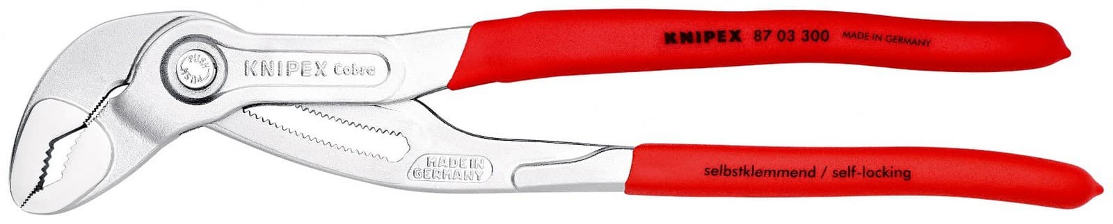 Knipex 87 03 300 SB Cobra® cevna klešta hromirana 300 mm  - slika 11