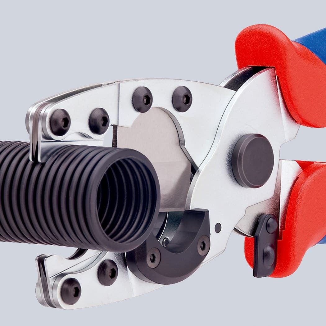 Knipex 90 25 20 SB Rezač cevi za spojne i zaštitne cevi pocinkovana 210 mm  - slika 5