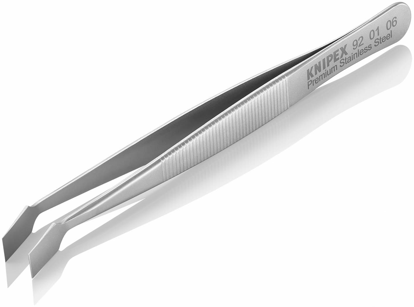 Knipex univerzalna pinceta pljosnata zakrivljena 92 01 06 - slika 3