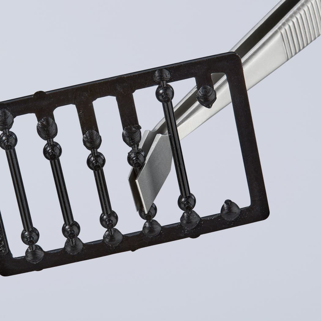 Knipex univerzalna pinceta pljosnata zakrivljena 92 01 06 - slika 4