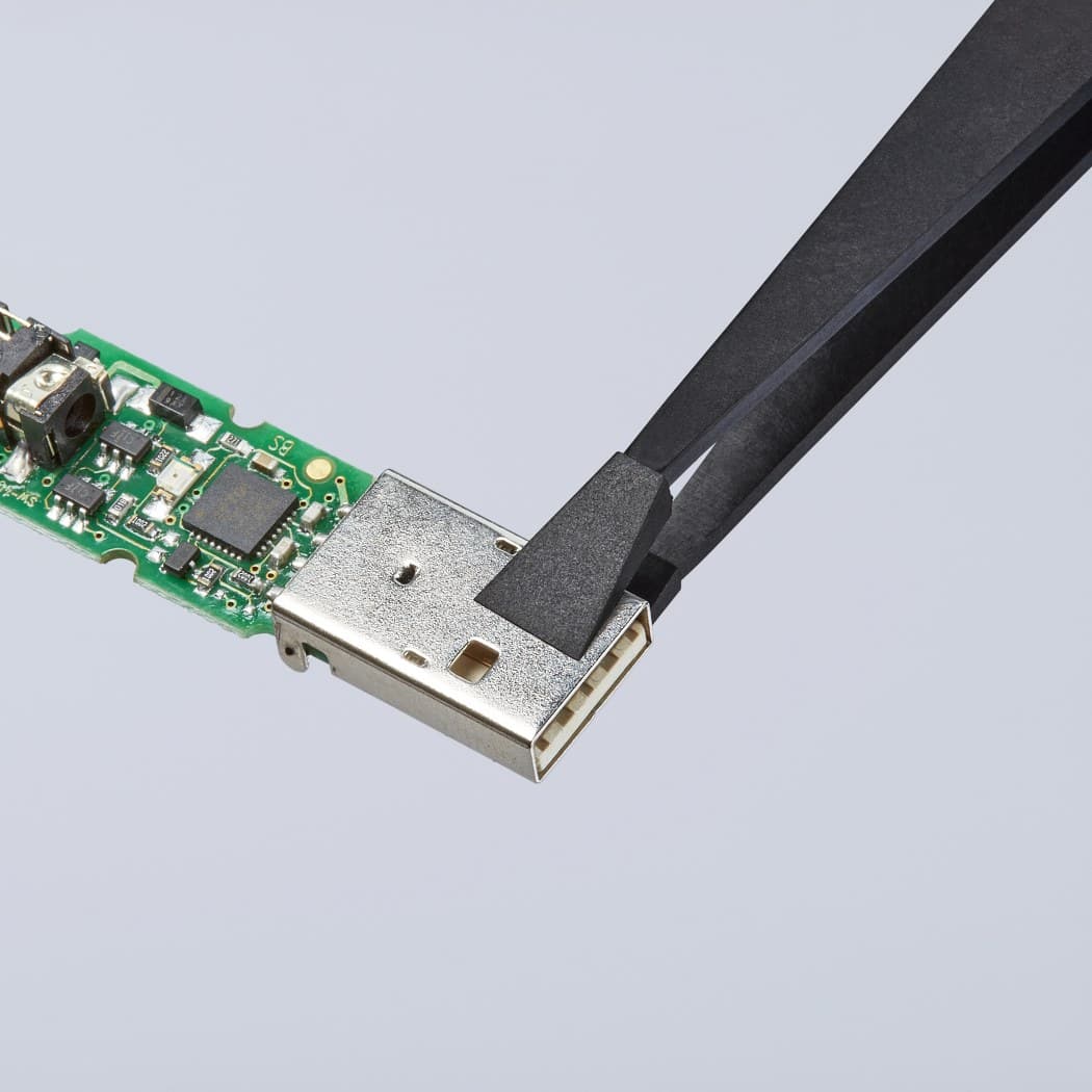 Knipex plastična pinceta ESD pljosnata 92 09 05 ESD - slika 4