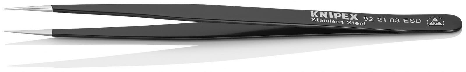 Knipex univerzalna pinceta šiljasta ESD 140mm 92 21 03 ESD - slika 2