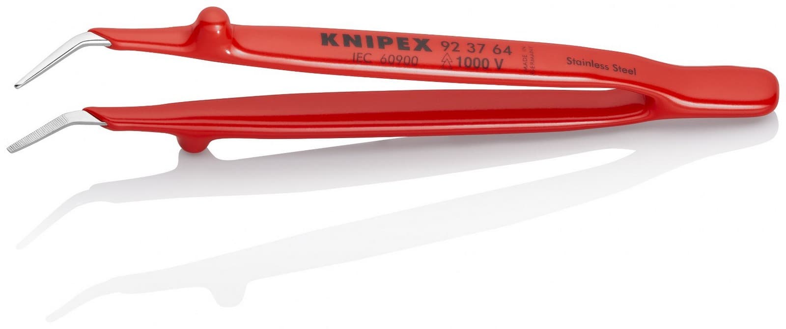 Knipex precizna pinceta zakrivljena izolovana 150mm 92 37 64 - slika 2