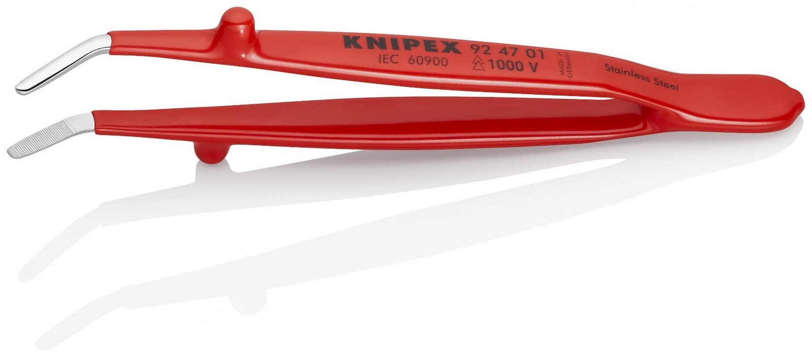 Knipex univerzalna pinceta izolovana zakrivljena 142mm 92 47 01 - slika 2