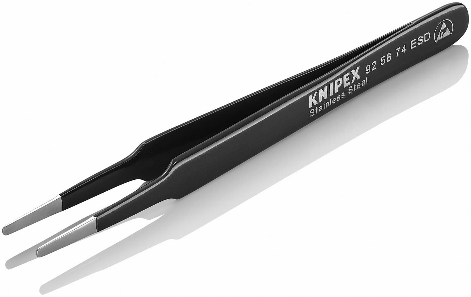 Knipex precizna pinceta tupa ESD 120mm 92 58 74 ESD - slika 3