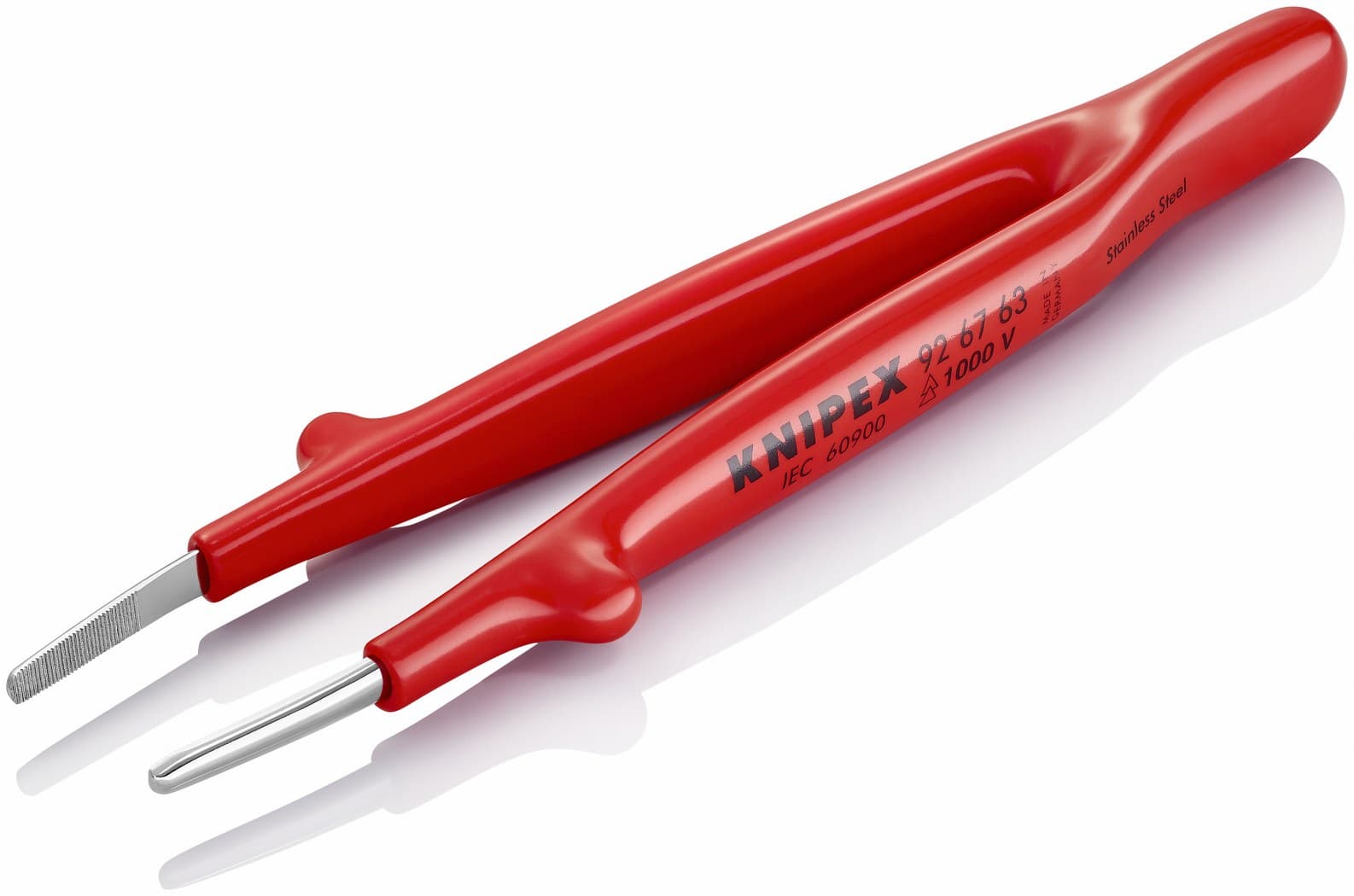 Knipex precizna pinceta tupa izolovana 145mm 92 67 63 - slika 3