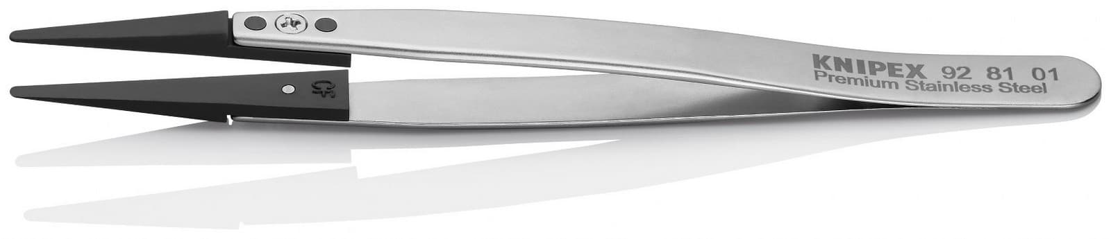 Knipex pinceta sa izmenljivim ESD vrhovima tupa 130mm 92 81 01 - slika 2