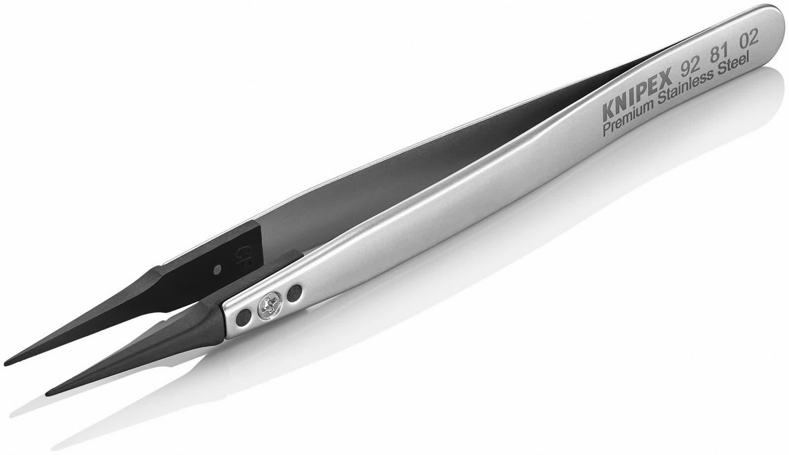 Knipex pinceta sa izmenljivim ESD vrhovima igličasta 130mm 92 81 02 - slika 3