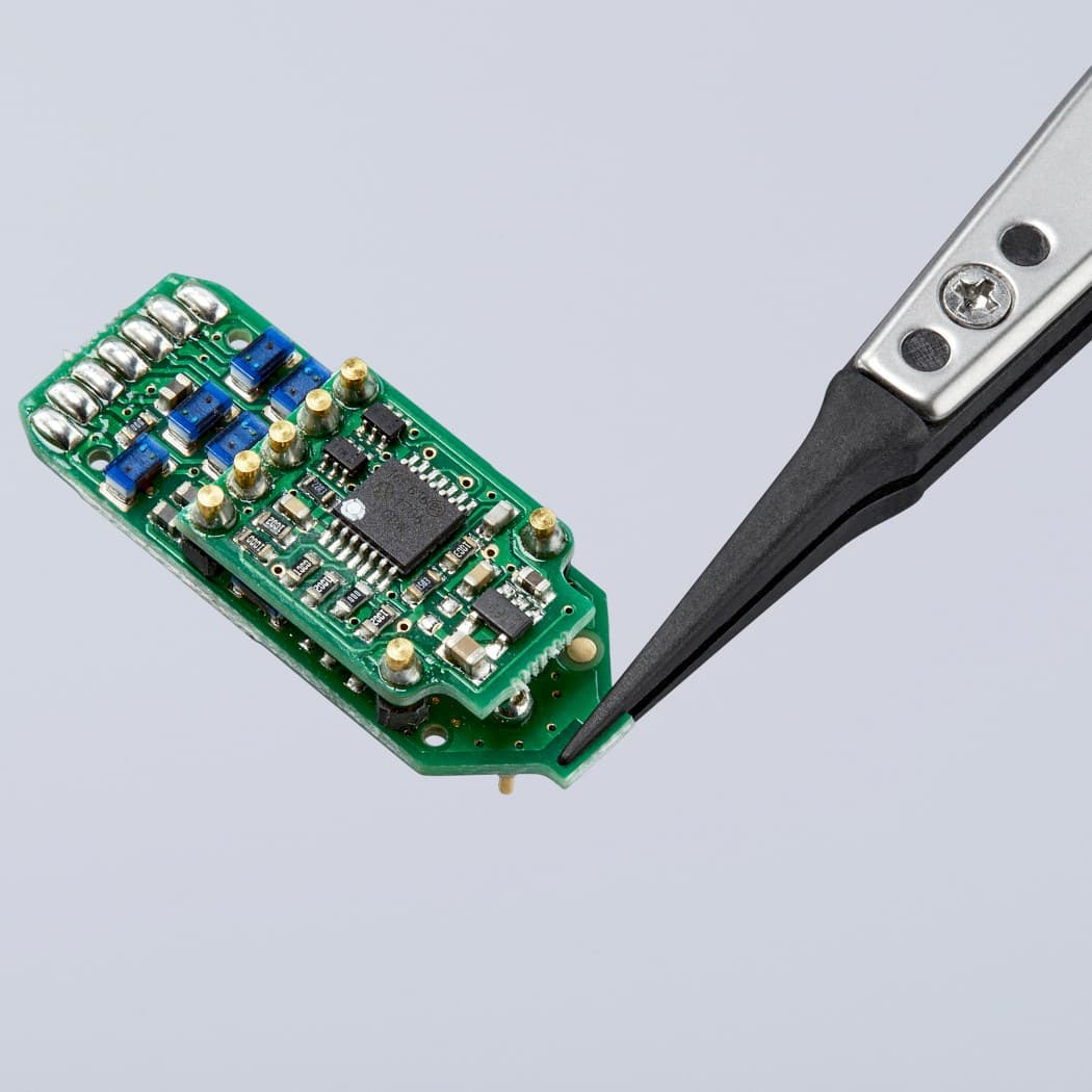 Knipex pinceta sa izmenljivim ESD vrhovima igličasta 130mm 92 81 02 - slika 4