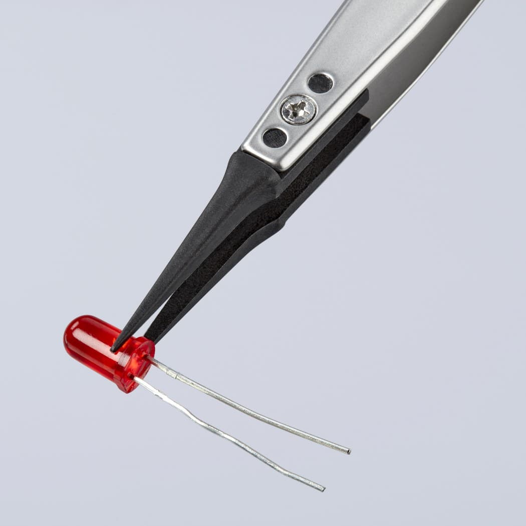 Knipex pinceta sa izmenljivim ESD vrhovima igličasta 130mm 92 81 02 - slika 5