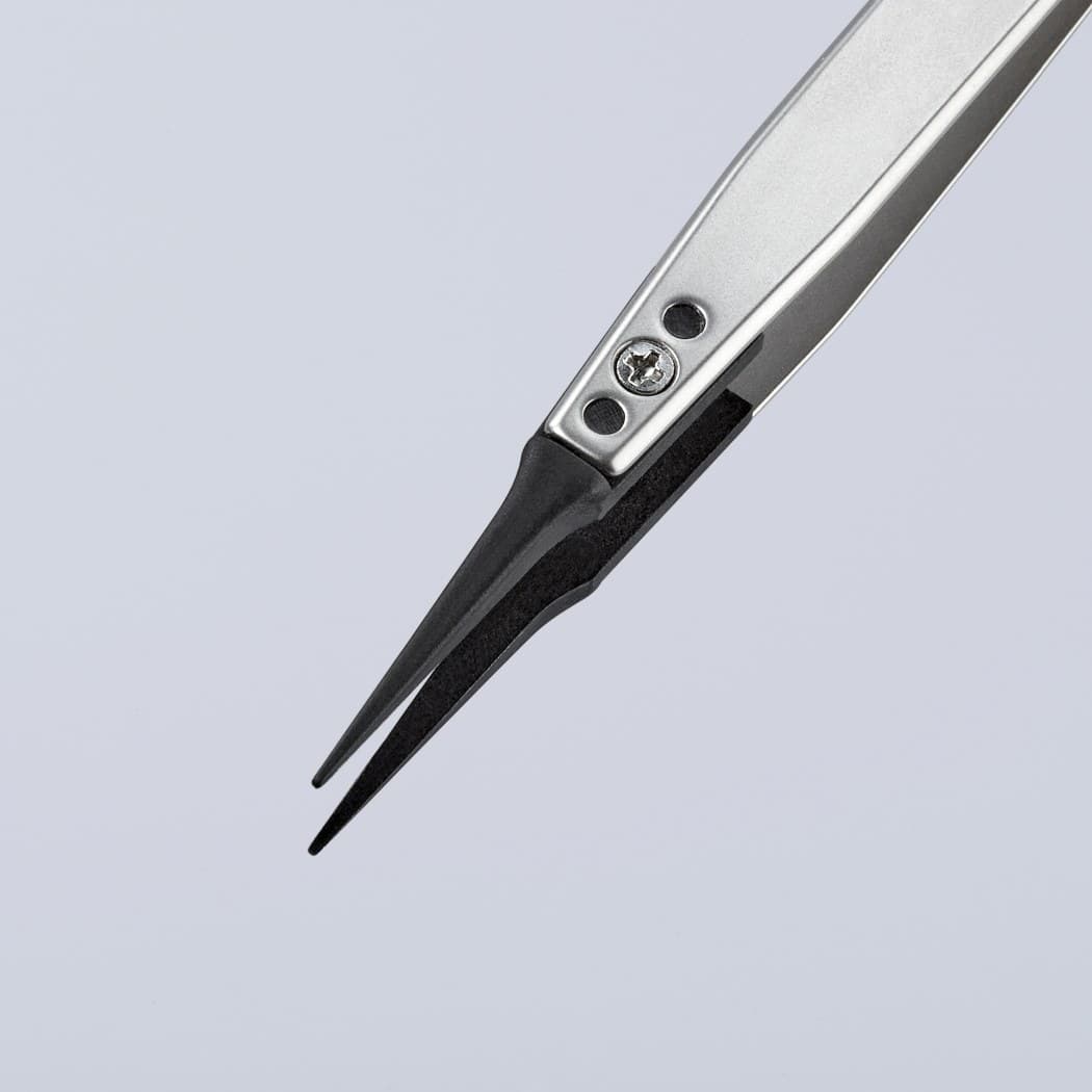 Knipex pinceta sa izmenljivim ESD vrhovima igličasta 130mm 92 81 02 - slika 6