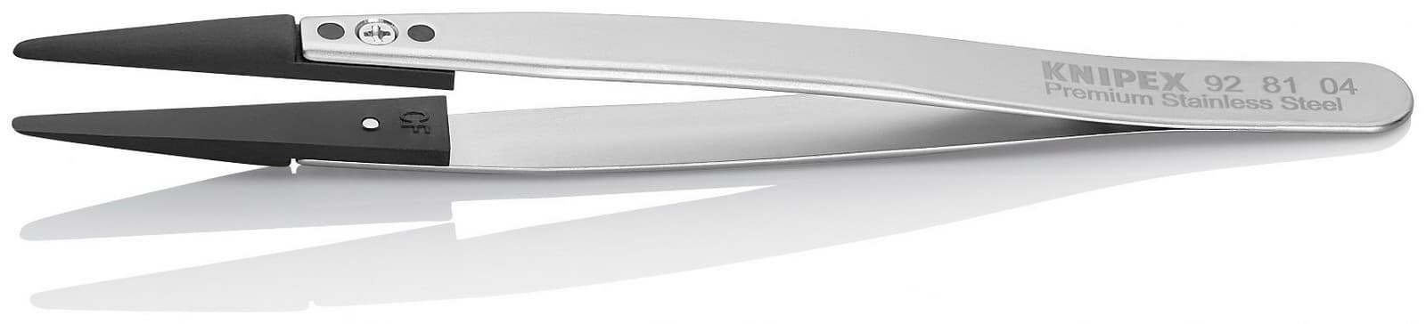 Knipex pinceta sa izmenljivim ESD vrhovima tupa 130mm 92 81 04 - slika 2