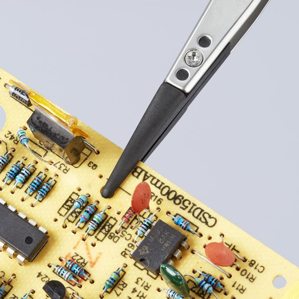 Knipex pinceta sa izmenljivim ESD vrhovima tupa 130mm 92 81 04 - slika 4