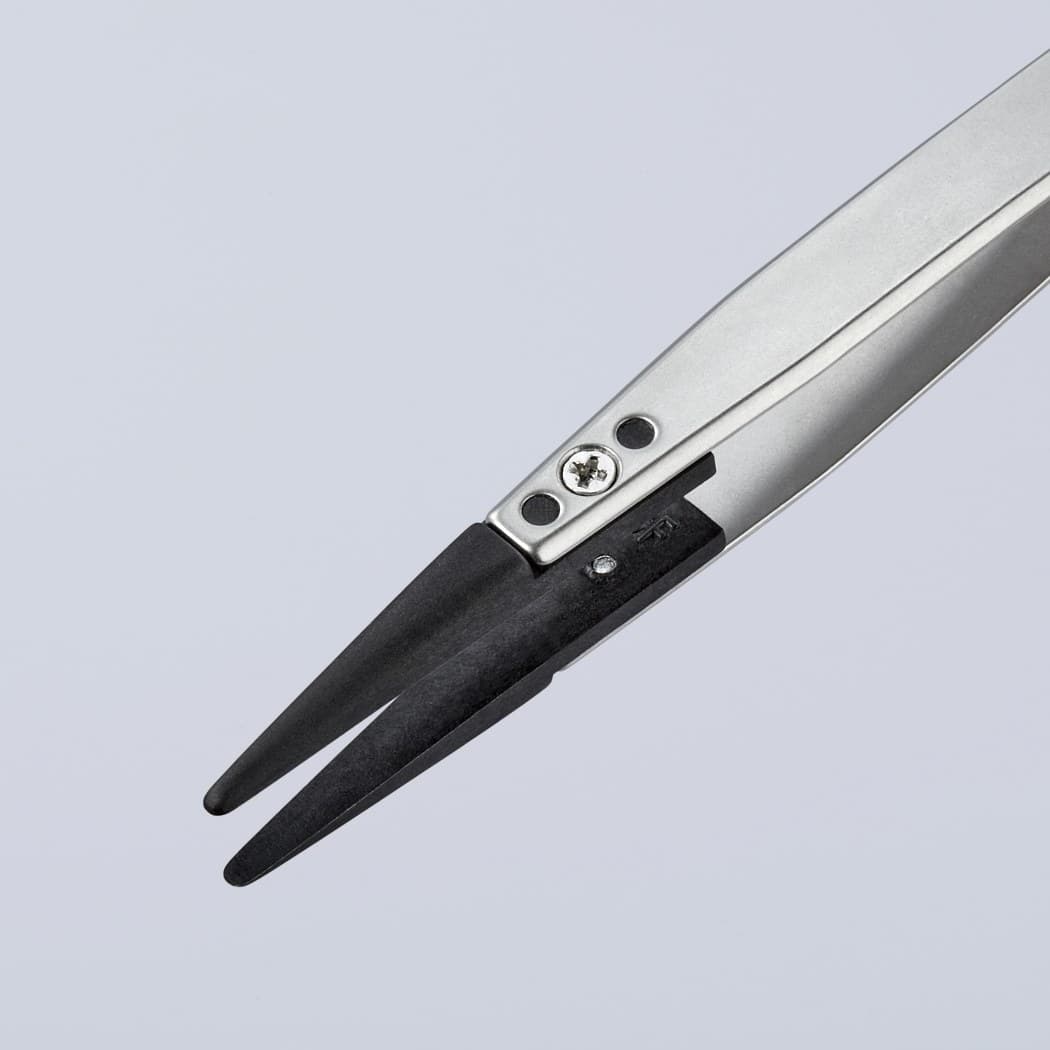 Knipex pinceta sa izmenljivim ESD vrhovima tupa 130mm 92 81 04 - slika 6