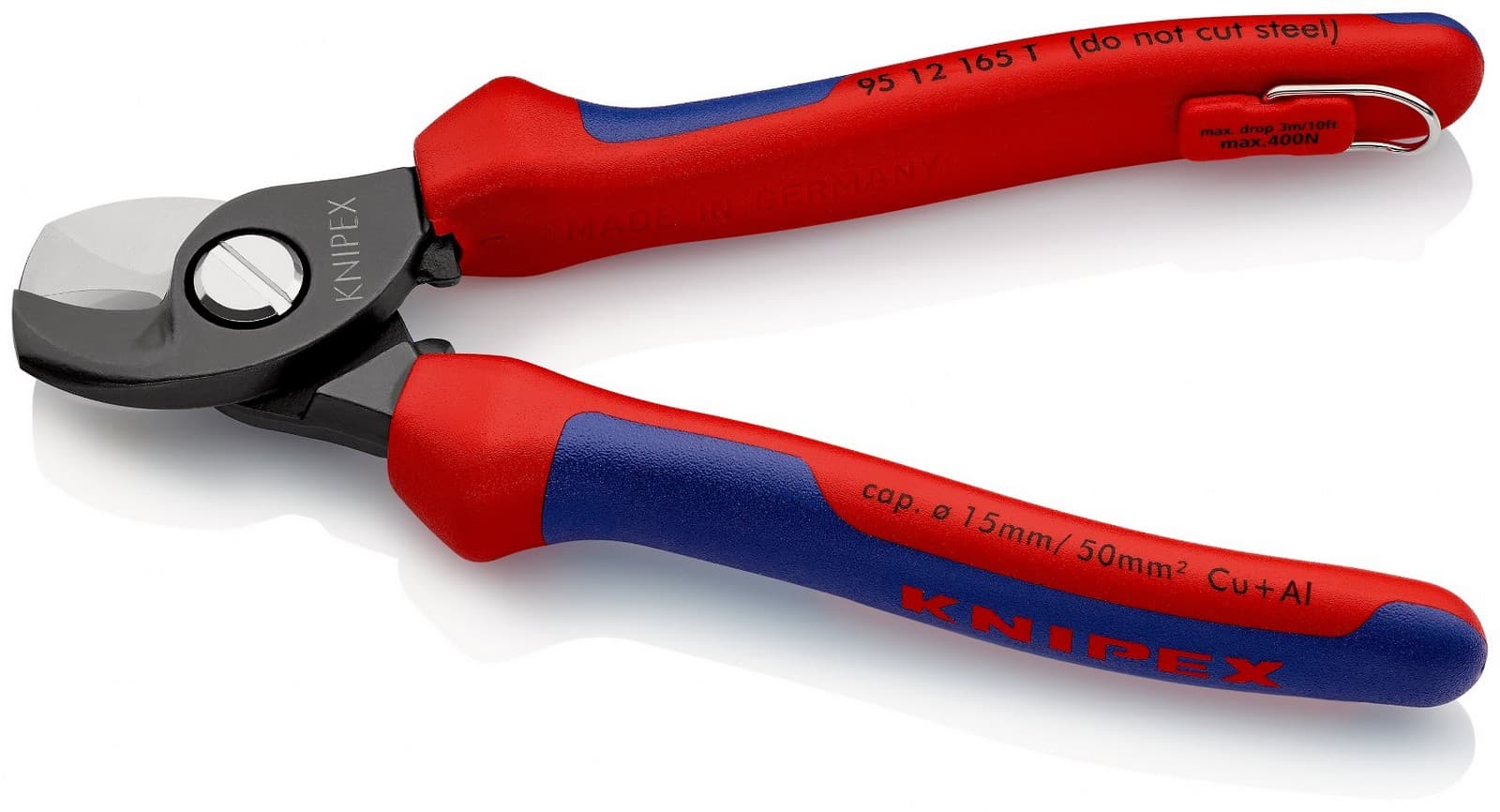 Knipex 95 12 165 T BK Makaze za kablove, 165 mm  - slika 3