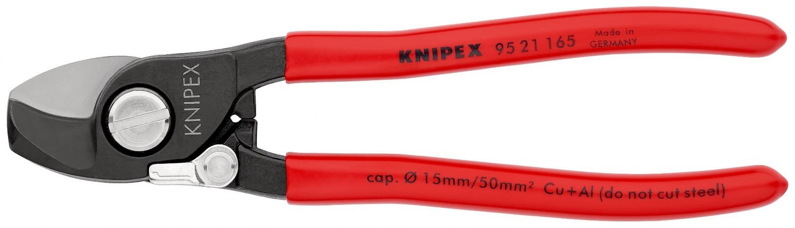 Knipex 95 21 165 SB Makaze za kablove sa polugom za otvaranje 165 mm  - slika 3