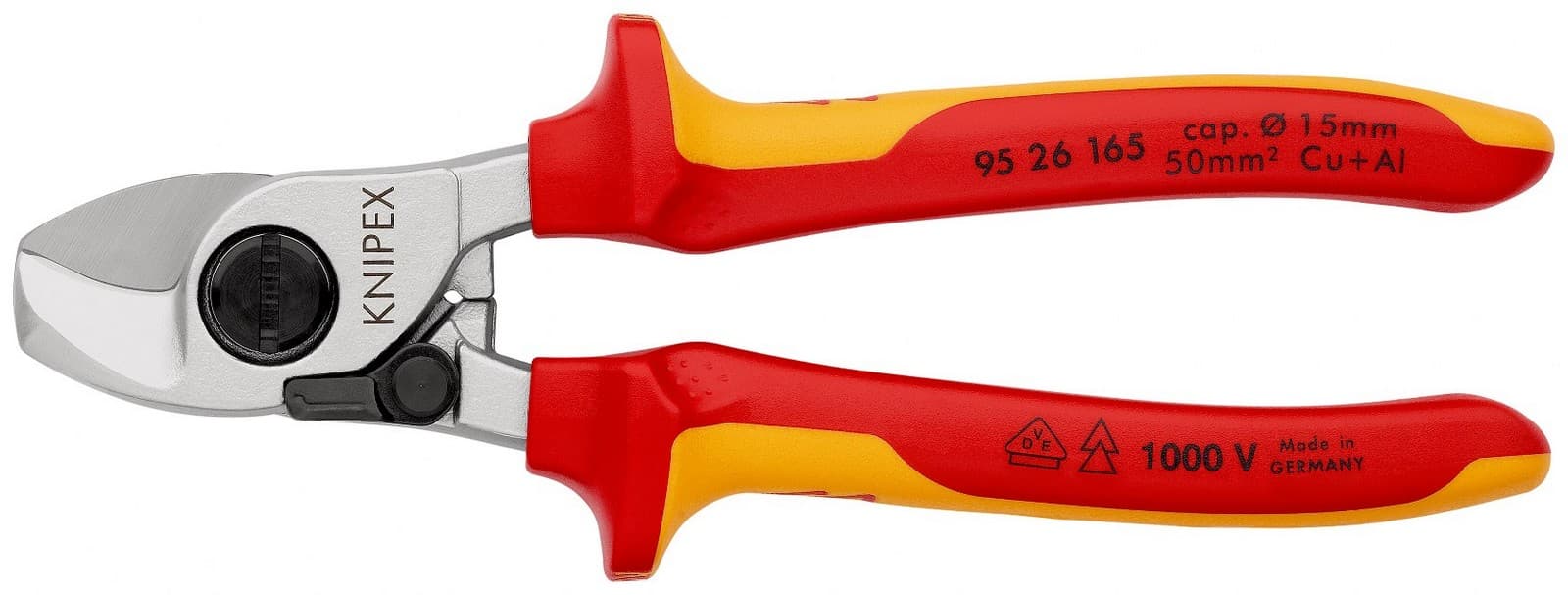 Knipex makaze za kablove 1000V VDE sa oprugom za otvaranje 165mm 95 26 165 - slika 6