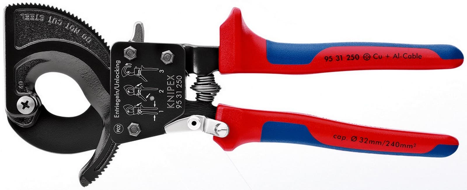 Knipex 95 31 250 sekač kablova 250 mm  - slika 4