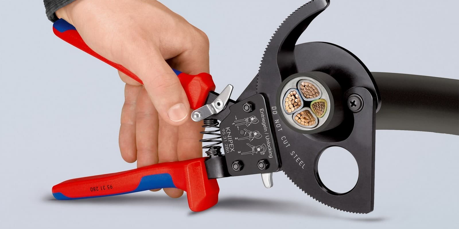 Knipex 95 31 250 sekač kablova 250 mm  - slika 14