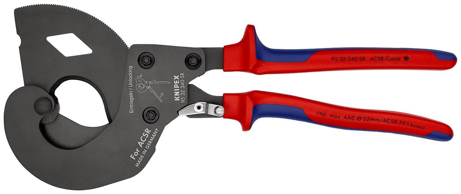 Knipex klešta za sečenje nadzemnih vodova ACSR 340mm 95 32 340 SR - slika 2