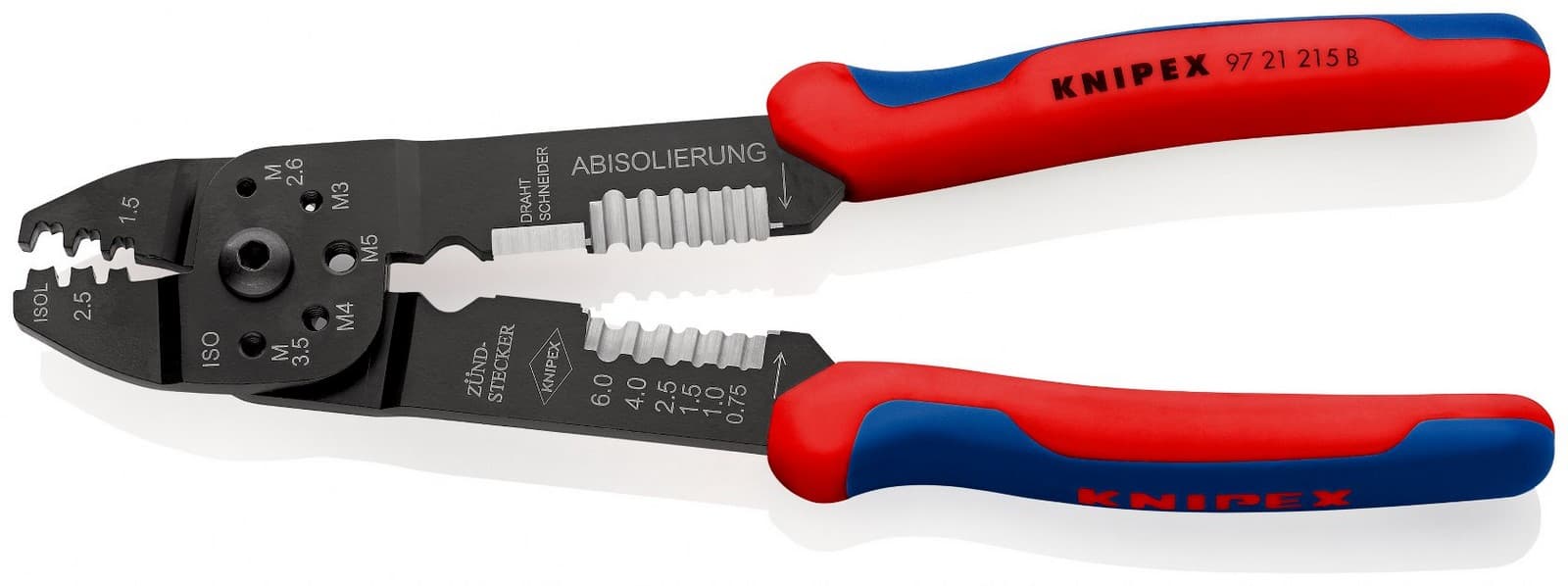 Knipex klešta za neizolovane otvorene konektore 97 21 215 B - slika 2