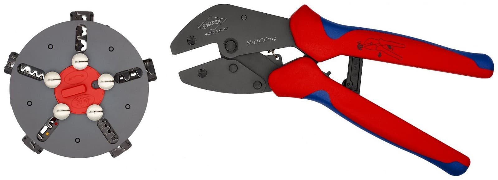 Knipex krimp klešta MultiCrimp® sa izmenljivim čeljustima 5 delova 97 33 02 - slika 2