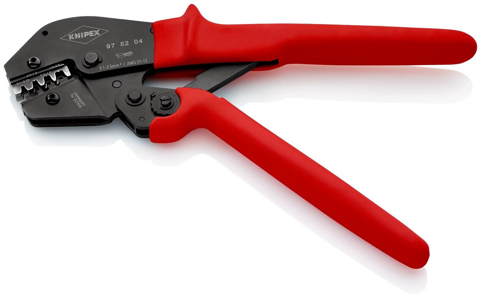 Knipex krimp klešta za neizolovane otvorene konektore 0.1-2.5mm² 97 52 04 - slika 3