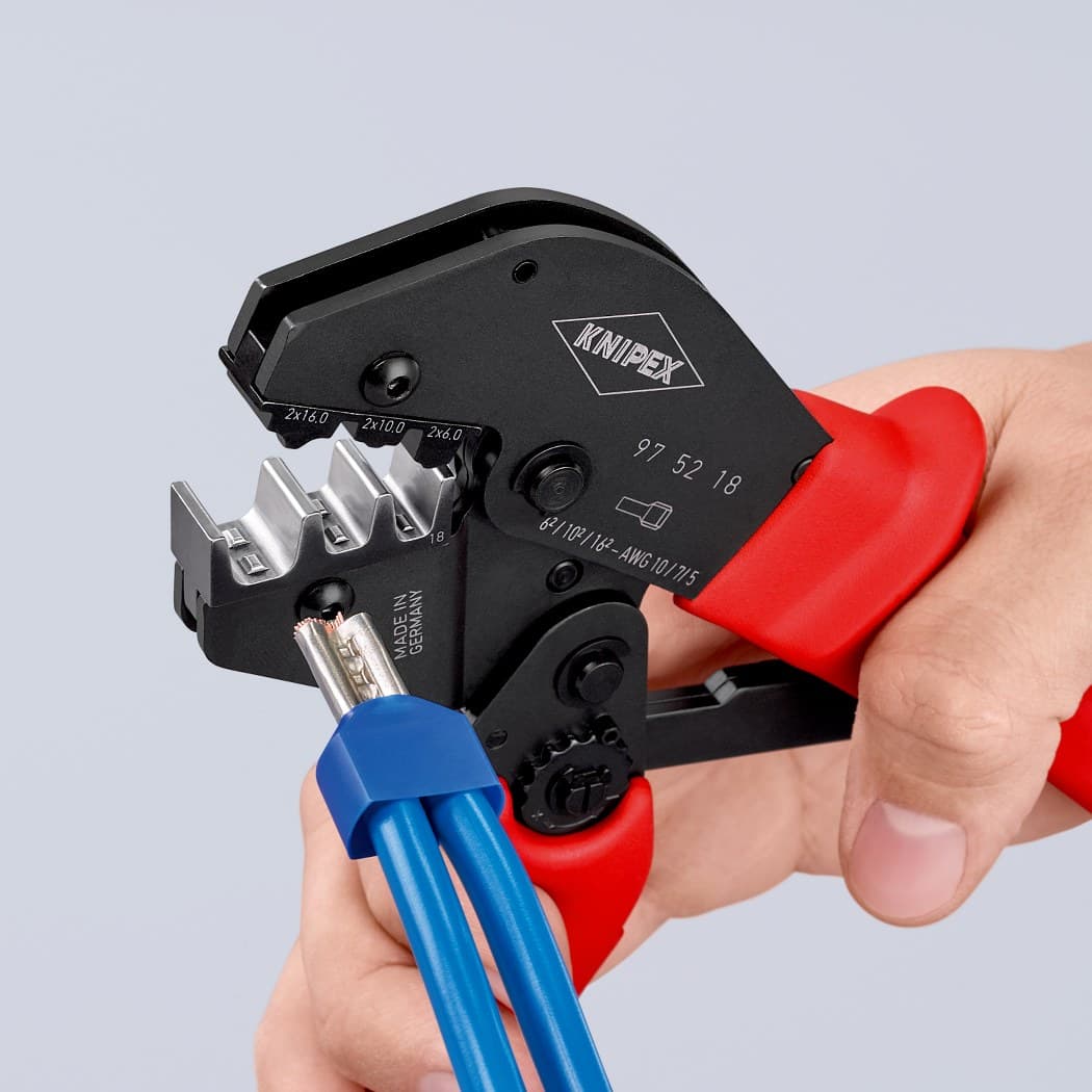 Knipex krimp klešta za duple izolovane hilzne 2x6-2x16mm² 97 52 18 - slika 12