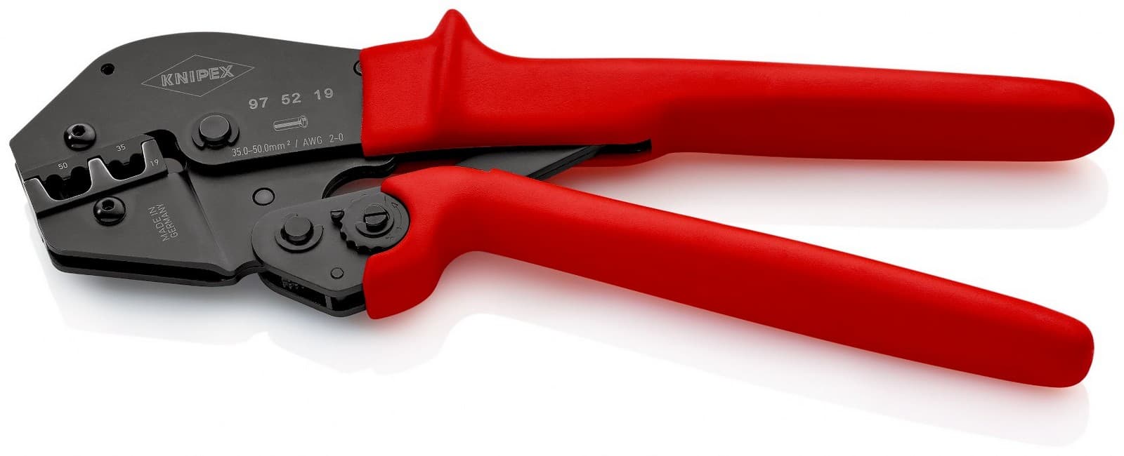 Knipex krimp klešta za izolovane i neizolovane hilzne 35-50mm² 97 52 19 - slika 5